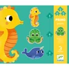 Kép 2/4 - Djeco - Primo puzzle - A tengerben, 4-6-9 db-os