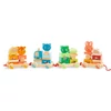 Kép 1/5 - Húzható- és építőjáték - Kisvonat, 34 db-os - Créaroule, my little train