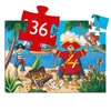 Kép 4/5 - Formadobozos puzzle - Kalózok kincse, 36 db-os - The pirate and his treasure