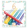 Kép 2/3 - 6 csillámtoll - 6 glitter markers