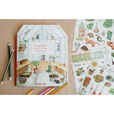 Matricázó és színező album - Kiskertem Matricázó és színező album - Kiskertem