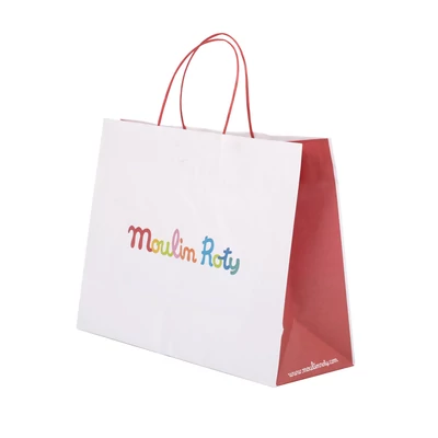 Moulin Roty -  Értékesítést elősegítő eszköz - PIROS PAPÍRSZATYROK 44x14x50