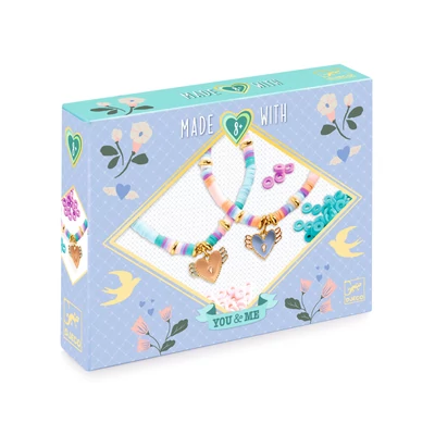 Ékszerkészítő készlet - Páros szárnyaló szívek - Heart Heishi Ékszerkészítő készlet - Páros szárnyaló szívek - Heart Heishi