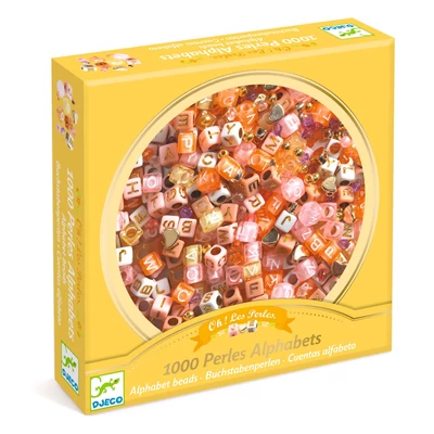 Ékszerkészítő készlet - Betű gyöngyök, arany - Alphabet beads, Gold Ékszerkészítő készlet - Betű gyöngyök, arany - Alphabet beads, Gold