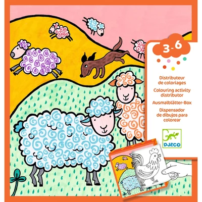 Meglepetés adagoló színező - Tanya - Coloring dispenser, Farm Meglepetés adagoló színező - Tanya - Coloring dispenser, Farm