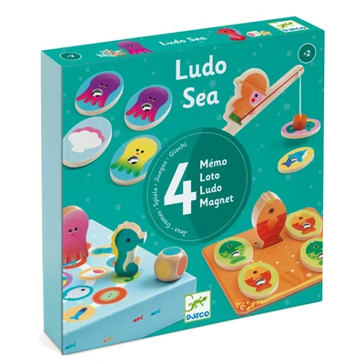 Társasjáték - Tengerben - Ludo Sea - 4 games Társasjáték - Tengerben - Ludo Sea - 4 games