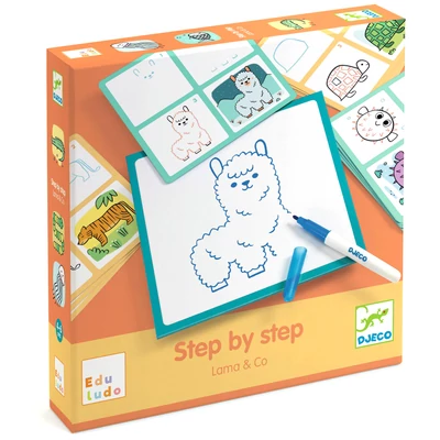 Rajzolás lépésről lépésre - Mintázat - Eduludo Step by Step Lama and Co Rajzolás lépésről lépésre - Mintázat - Eduludo Step by Step Lama and Co