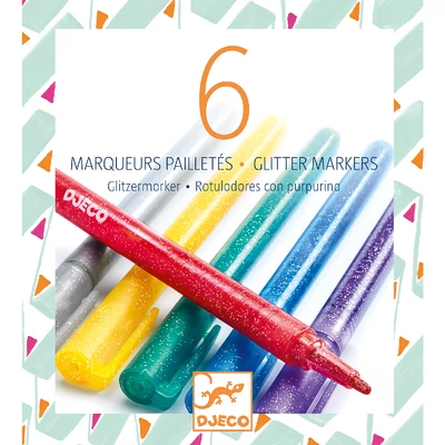 6 csillámtoll - 6 glitter markers 6 csillámtoll - 6 glitter markers