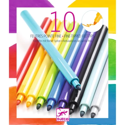 Filctoll készlet - Szivárvány, 10 színű - Rainbow Filctoll készlet - Szivárvány, 10 színű - Rainbow