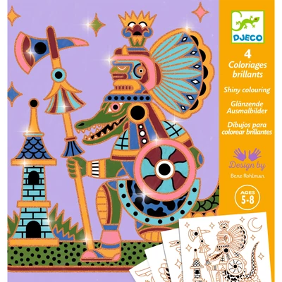 Csillámló színezők - Állatharcosok - Animal warriors Csillámló színezők - Állatharcosok - Animal warriors