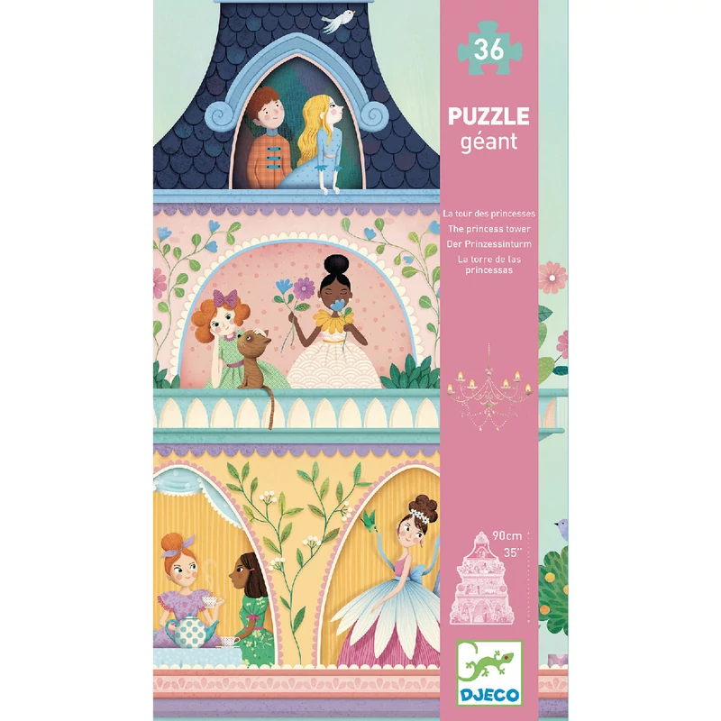 Djeco - Óriás puzzle - A hercegnők kastélytornya