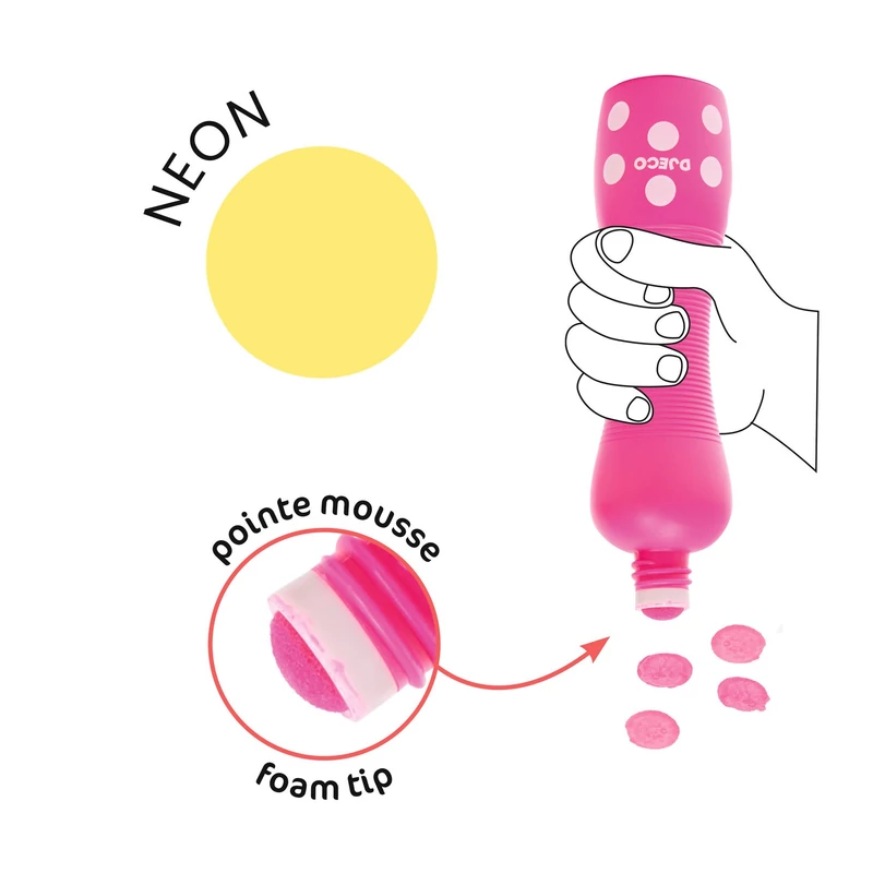 Marok filc készlet 4 fluoreszkáló színben