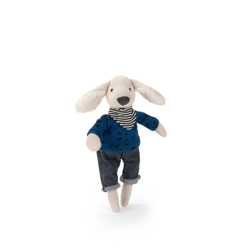 Moulin Roty - Pamacs és Pamut - Pamut kutya plüss díszdobozban  (30 cm)