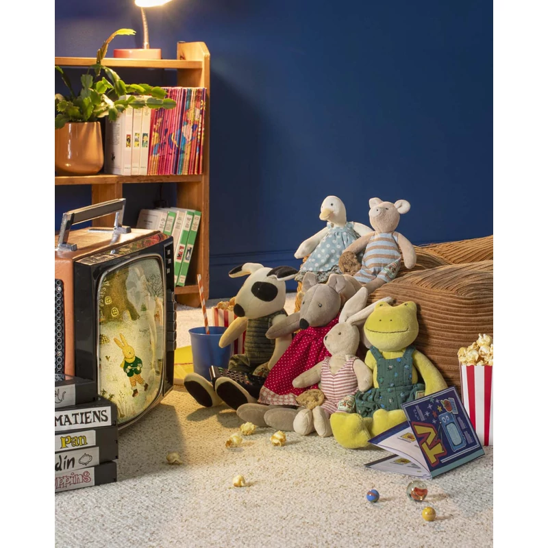 Moulin Roty - A nagy család - Kavics béka plüss "a legkisebb" (20 cm)