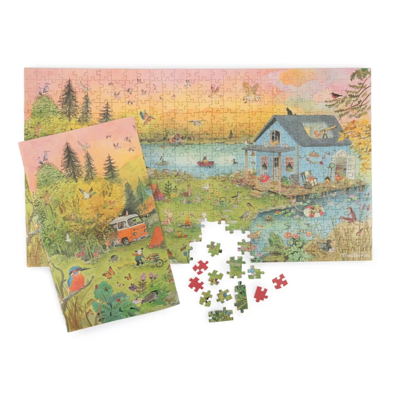 Moulin Roty - A nagy család - Kirándulás kirakó-  500 db-os puzzle