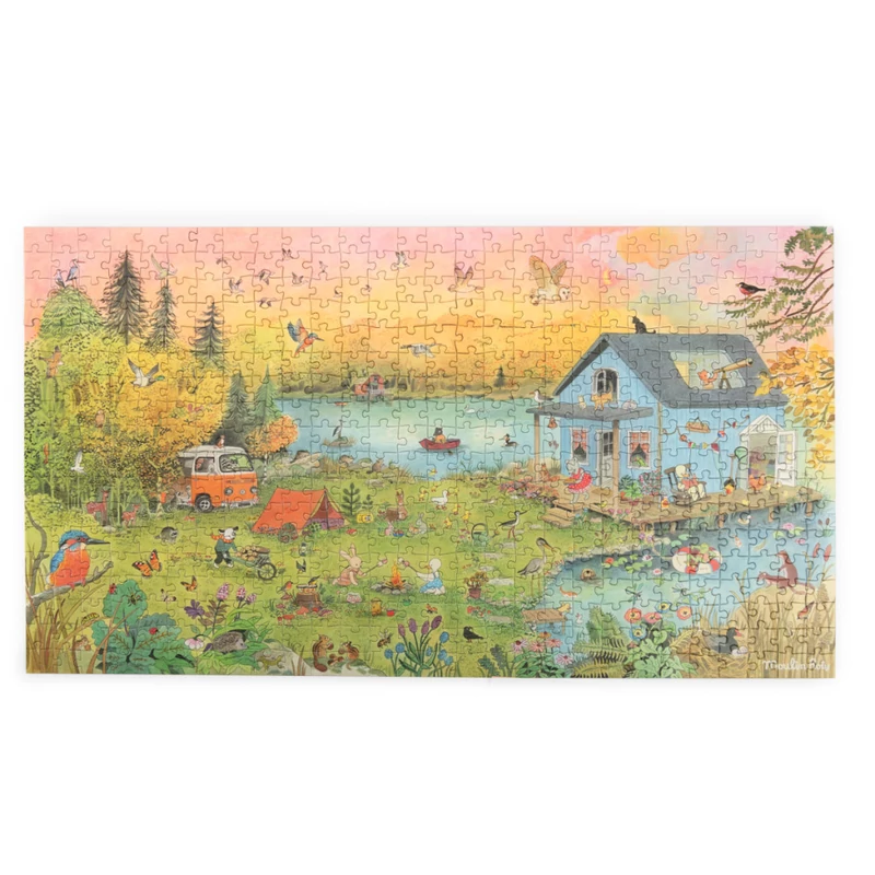 Moulin Roty - A nagy család - Kirándulás kirakó-  500 db-os puzzle