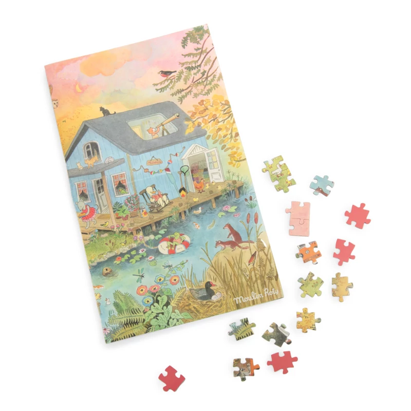 Moulin Roty - A nagy család - Kirándulás kirakó-  500 db-os puzzle