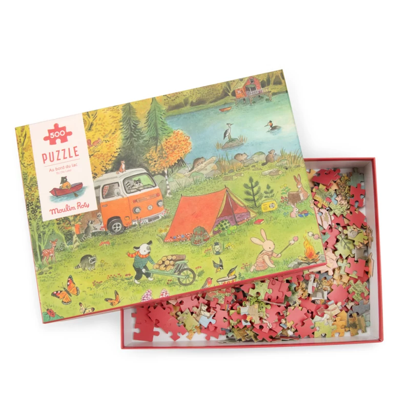 Moulin Roty - A nagy család - Kirándulás kirakó-  500 db-os puzzle