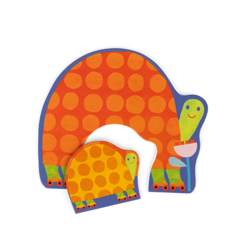 Moulin Roty - Kicsikék - Progresszív kirakó kicsiknek - állatok és kicsinyeik - 20 db-os puzzle