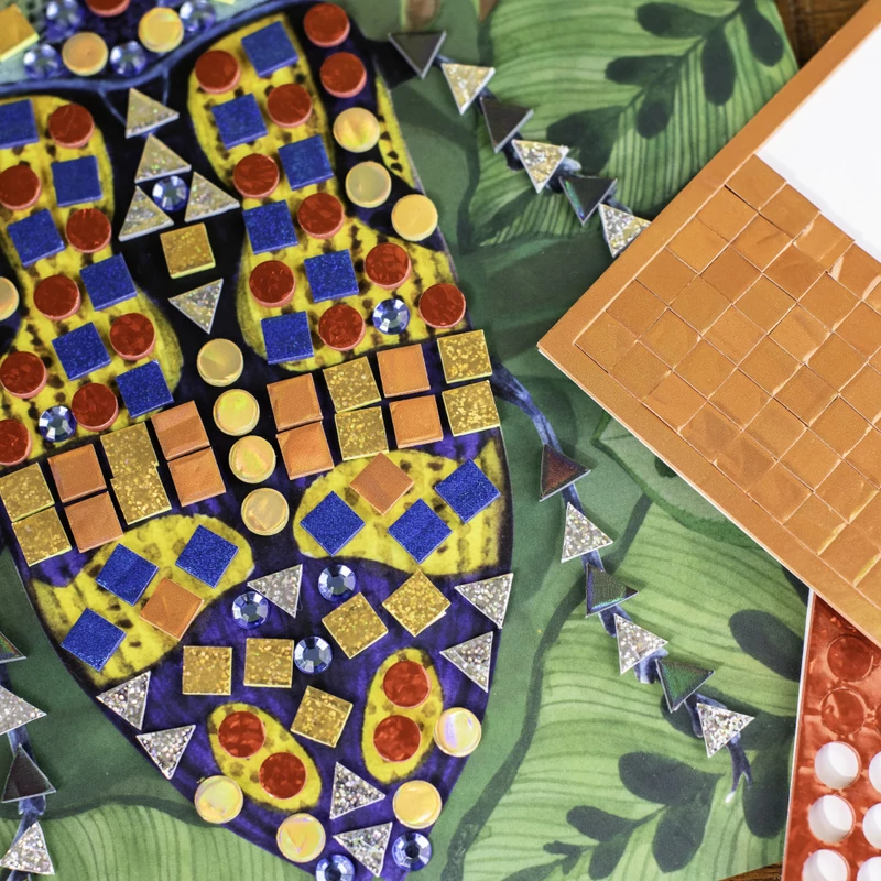 Moulin Roty - A világ körül - Mozaikkép készítő készlet (5 db-os)