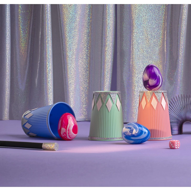 Moulin Roty - Apró csodák - Pattogós sárkány tojás labda díszdobozban - rózsaszín