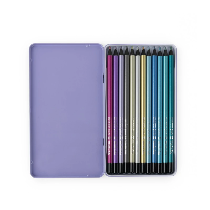 Moulin Roty - Csillaghullás - Metálfényű ceruza díszdobozban - 12 db-os