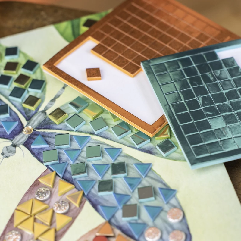 Moulin Roty - Rózsababák - Mozaikkép készítő készlet (5 db-os)