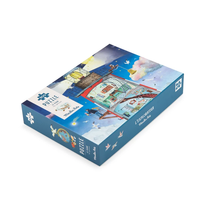Moulin Roty - Kiskertem - Puzzle - kirakó - 500 db-os - Világítótorony