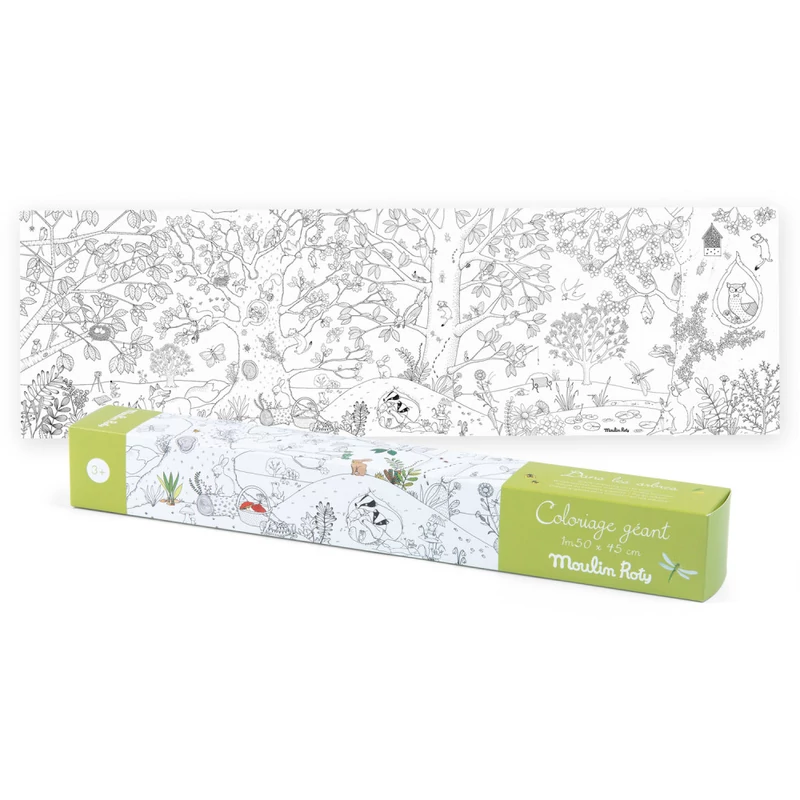 Moulin Roty - Kiskertem - A botanikus - Óriás színező tekercs