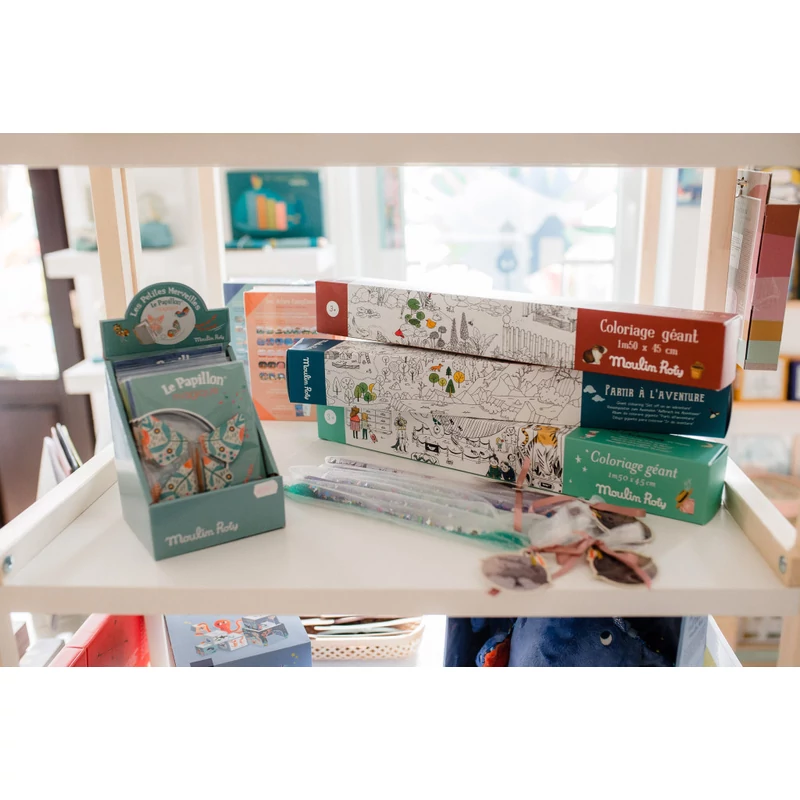 Moulin Roty - Kiskertem - A botanikus - Óriás színező tekercs