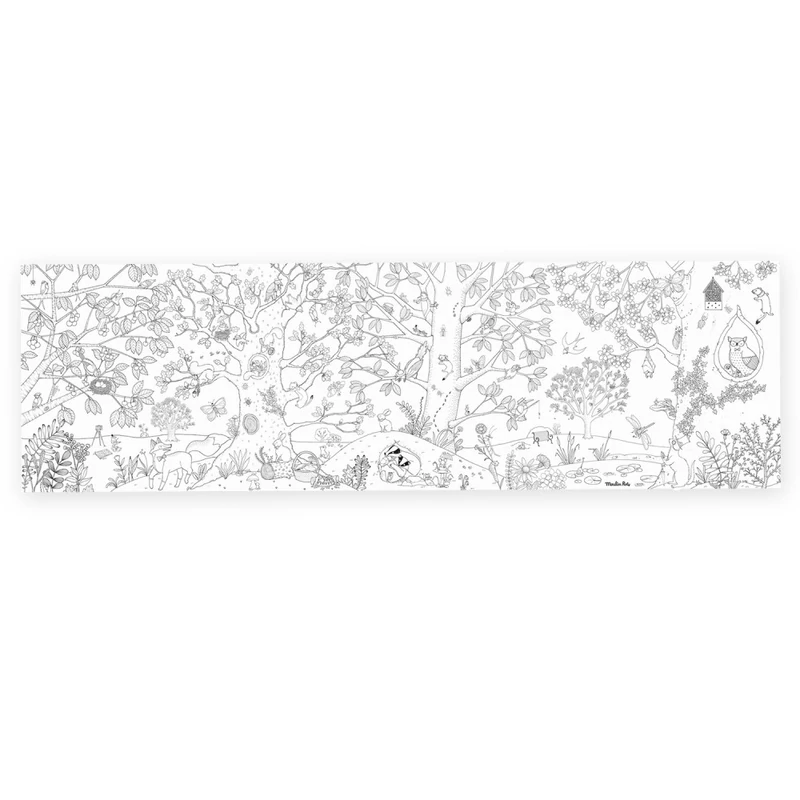 Moulin Roty - Kiskertem - A botanikus - Óriás színező tekercs