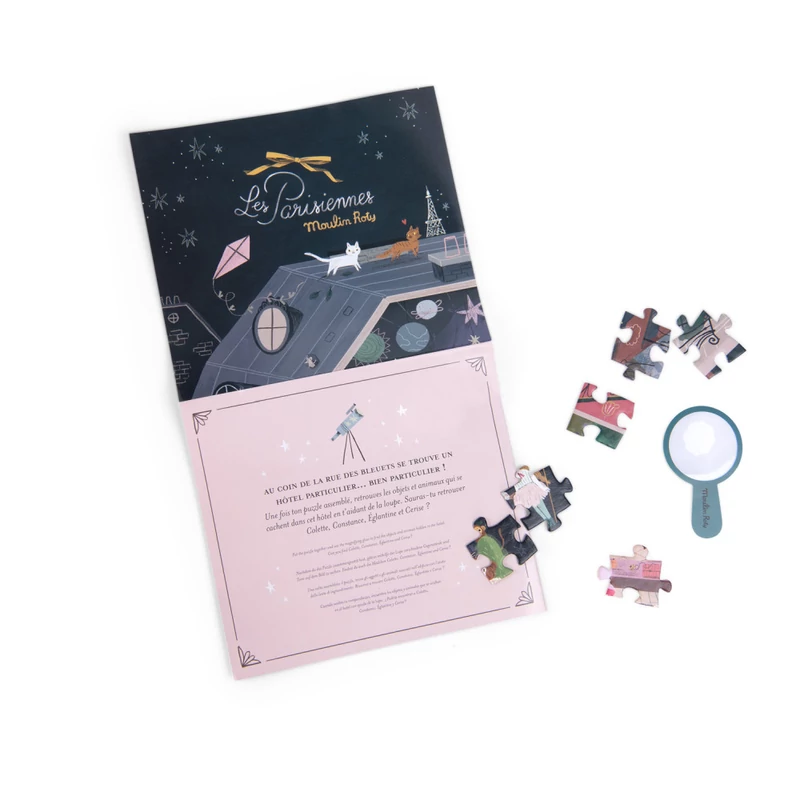 Moulin Roty - Párizsiak - Társasház puzzle - kirakó (200 db-os)