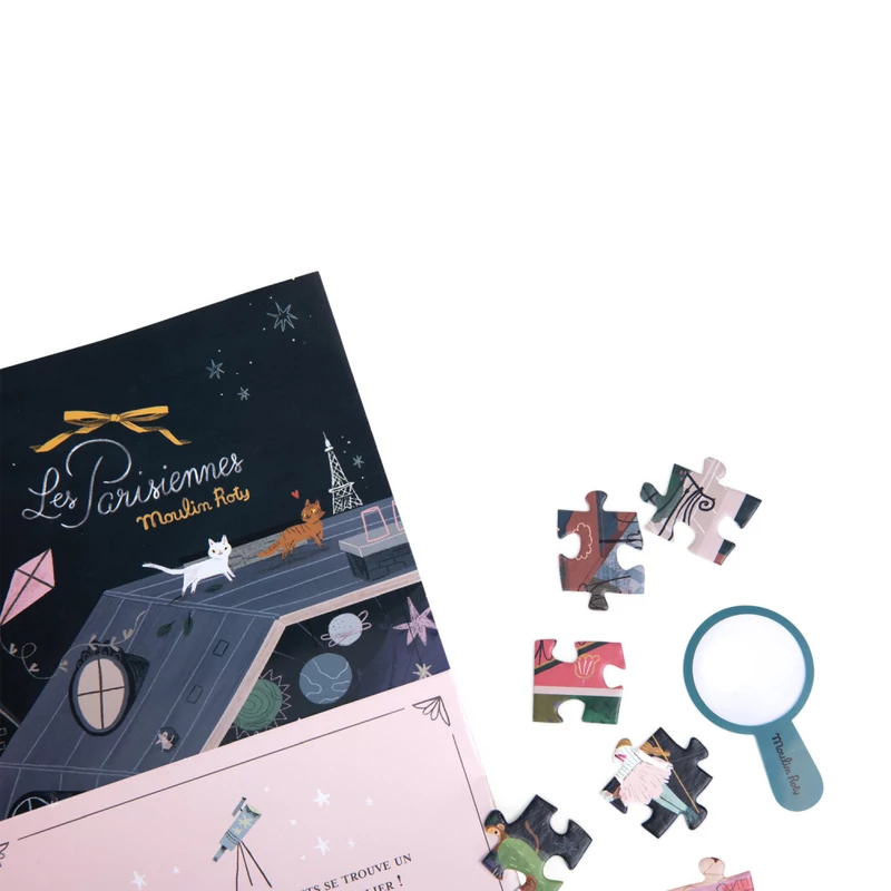 Moulin Roty - Párizsiak - Társasház puzzle - kirakó (200 db-os)