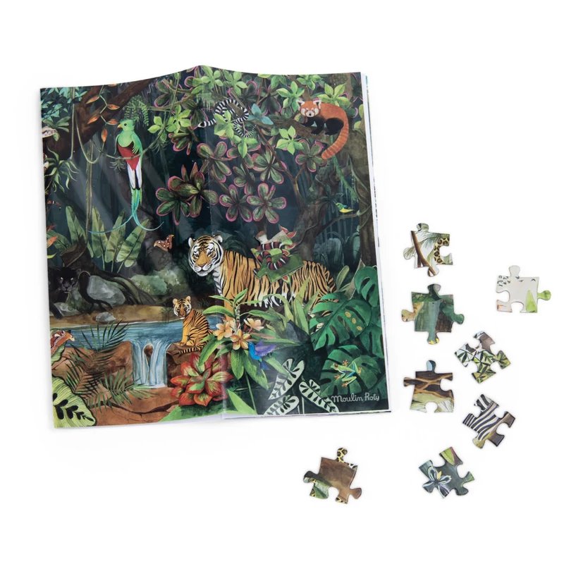 Moulin Roty - A világ körül - Az őserdőben puzzle - kirakó (350 db-os)