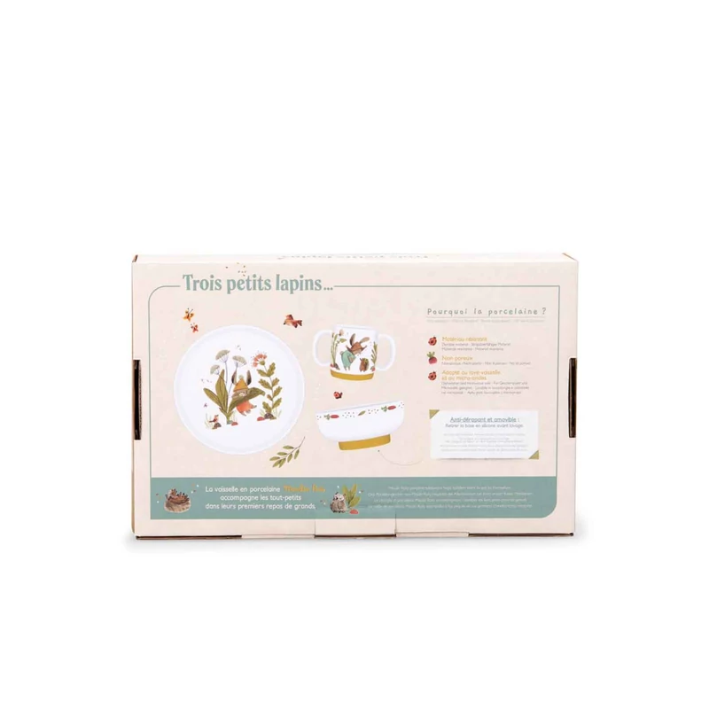 Moulin Roty - A három kisnyuszi - Porcelán étkészlet