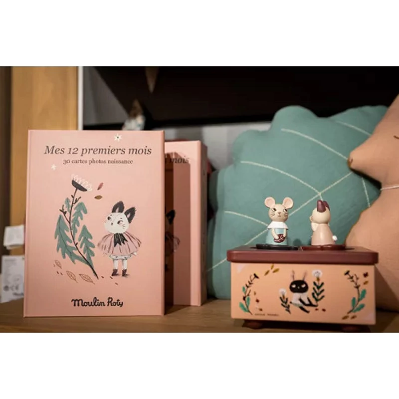 Moulin Roty - Eső után - Az első 12 hónap - Babakártya, mérföldkő kártya (30 darab kártya)