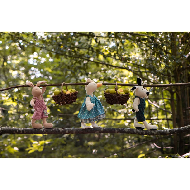 Moulin Roty - A nagy család - Semjén nyuszi "kistesó" (30 cm)