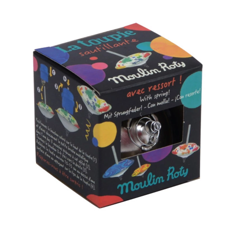 Moulin Roty - Apró csodák - Lila rugós pörgettyű