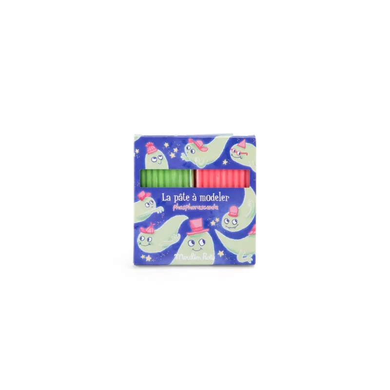 Moulin Roty - Apró csodák - Foszforeszkáló gyurma - 2 db