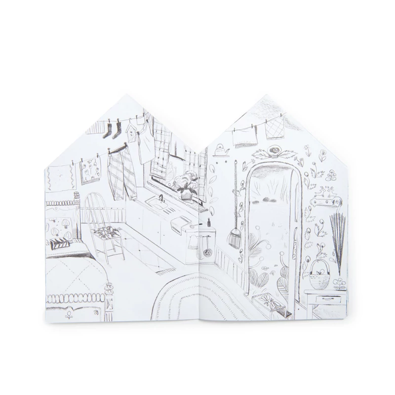 Moulin Roty - Aprócskák - Matricás színező album - 20 oldalas 