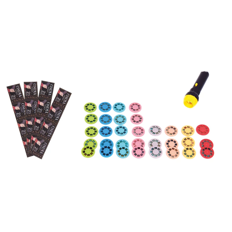 Moulin Roty - Apró csodák - Extra filmvetítő bőrönd (32 lemez)