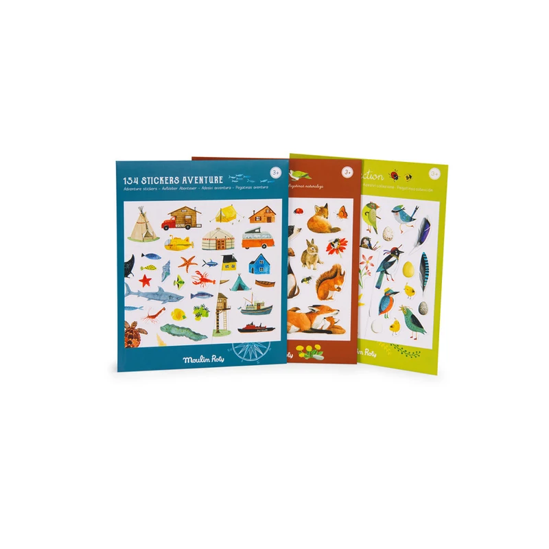 Moulin Roty - Kiskertem - Matrica készlet - A felfedező