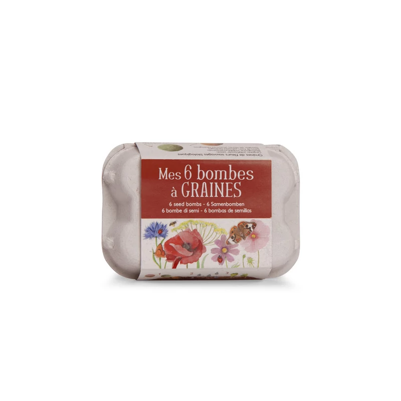 Moulin Roty - Kiskertem  -  Színes magbomba - 6 db