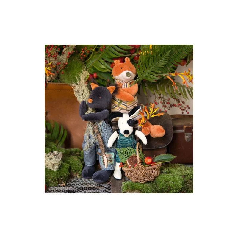 Moulin Roty - A Nagy család - Cézár kutya plüss játék (30 cm)