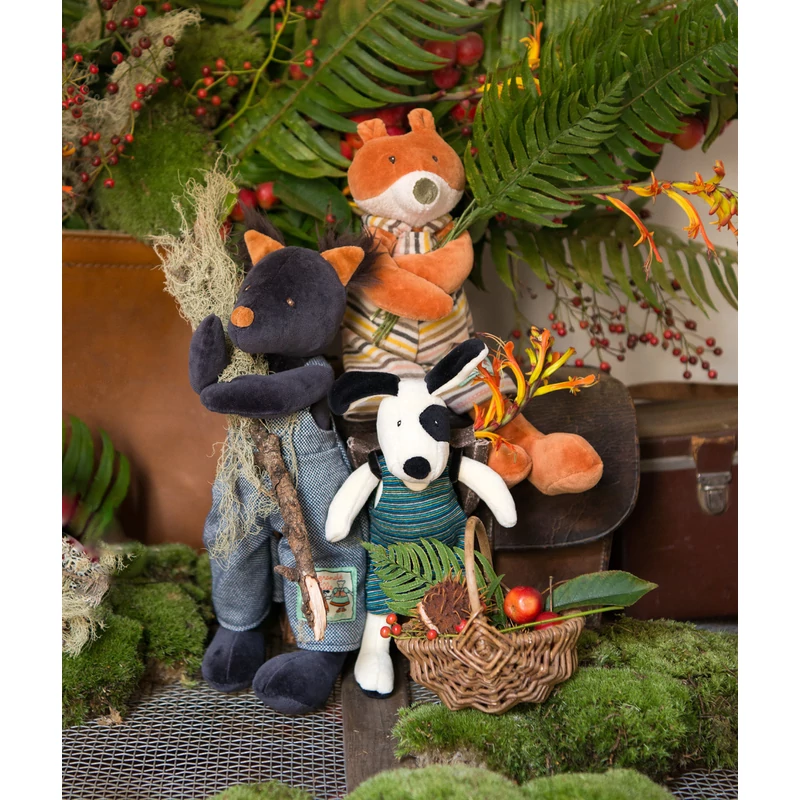 Moulin Roty - A Nagy család - Cézár kutya plüss játék (20 cm)