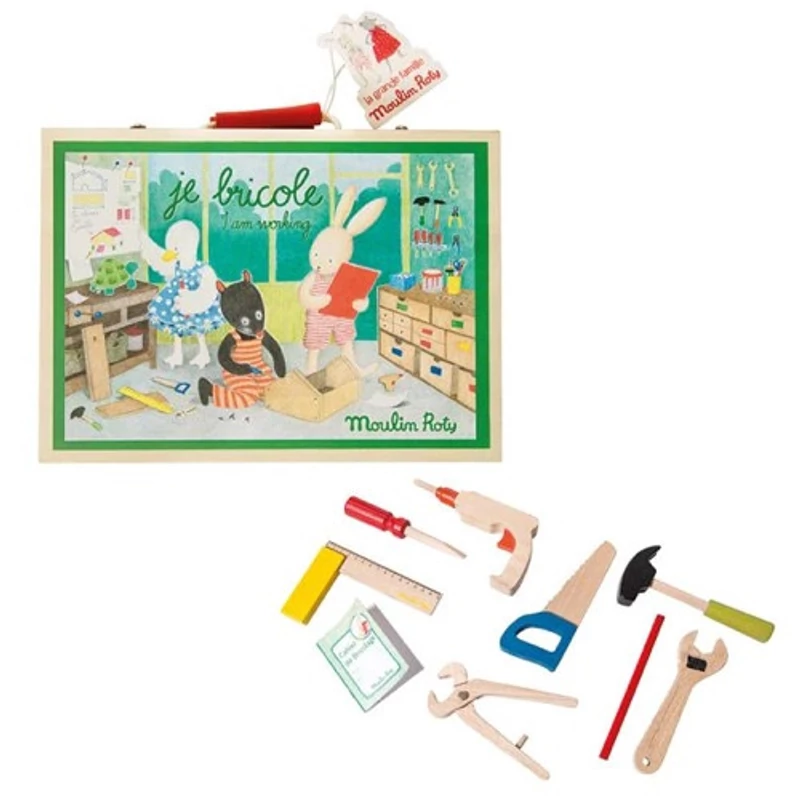 Moulin Roty - A Nagy család - Szerszámkészlet bőröndben