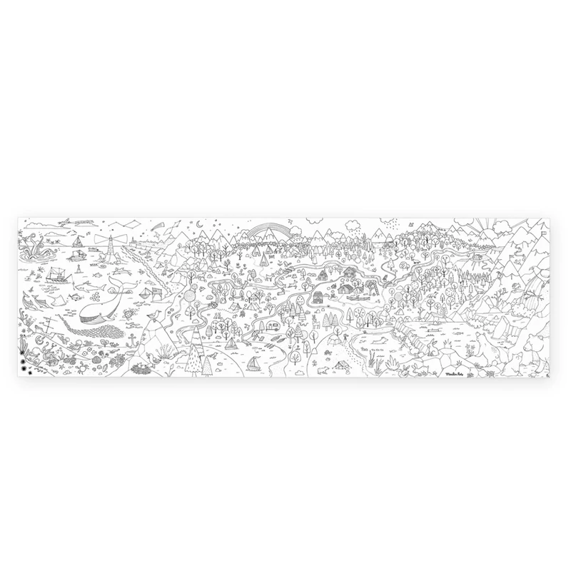 Moulin Roty - Kiskertem - Felfedező - Óriás színező tekercs