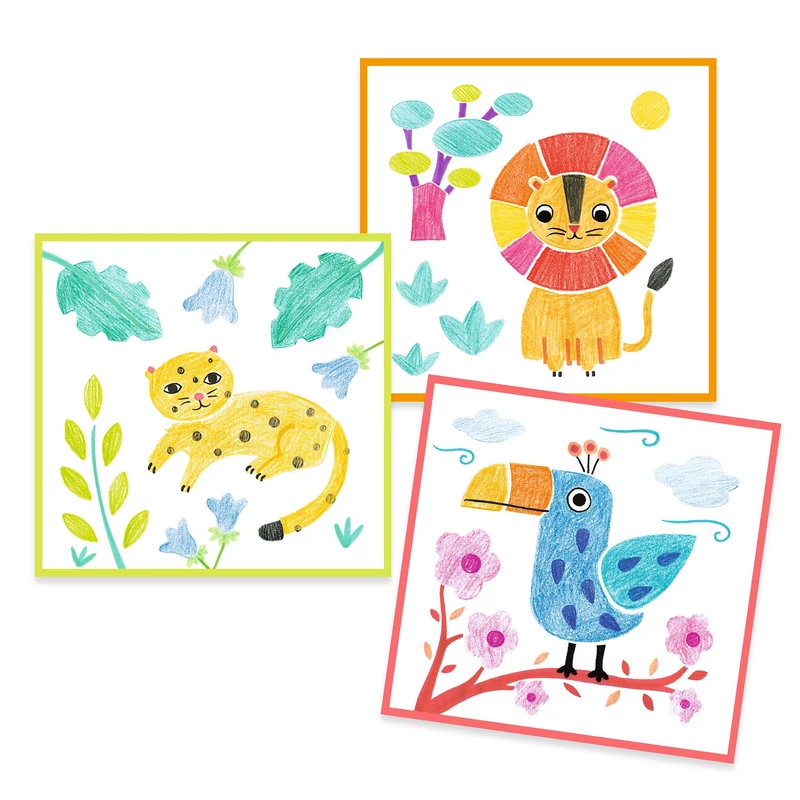 Rajzsablonok - Leporelos - 3 stencils, 1 image