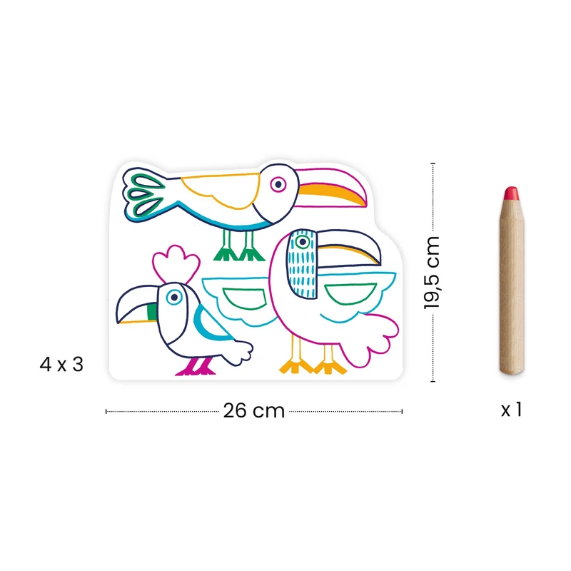 Meglepetés színező - Vadállatok - Wild families