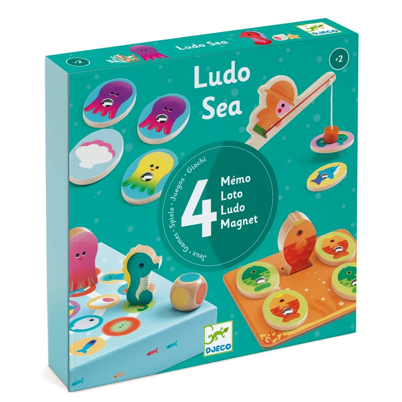 Társasjáték - Tengerben - Ludo Sea - 4 games